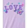 imageThe Childrens Place girls Long Sleeve Top and Pants Snug Fit 100 Cotton 2 Piece Pajama SetPurple Love