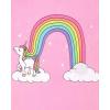 imageThe Childrens Place girls Long Sleeve Top and Pants Snug Fit 100 Cotton 2 Piece Pajama SetUnicorn Sparkle Pink