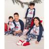 imageThe Childrens Place unisexbaby Family Matching Christmas and Holiday Pajama Sets CottonBlue Home for the Holidays