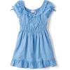 imageThe Childrens Place Girls Casual Ruffle DressShort SleevePearl Blue