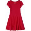 imageThe Childrens Place Girls Short Sleeve Basic Skater Dress 2 PackRuby Single