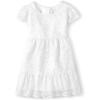 imageThe Childrens Place Girls Short Sleeve Dressy DressWhite Lace