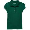 imageThe Childrens Place Girls Short Sleeve Ruffle Pique Polo ShirtSpruce Green