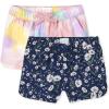 imageThe Childrens Place Girls Twill Pull on ShortsSoft CloudsGum Drop 2pack