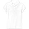 imageThe Childrens Place babygirls And Toddler Short Sleeve Ruffle Pique PoloWhite