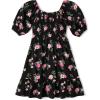 imageThe Childrens Place girls Floral Smocked Babydoll DressBlack Floral