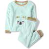 imageThe Childrens Place girls Long Sleeve Top and Bottoms Cozy Fleece 2 Piece Pajama SetMint Koala