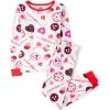 imageThe Childrens Place girls Long Sleeve Top and Pants Snug Fit 100 Cotton 2 Piece Pajama SetCandy
