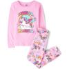 imageThe Childrens Place girls Long Sleeve Top and Pants Snug Fit 100 Cotton 2 Piece Pajama SetForever Magical