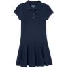 imageThe Childrens Place girls Short Sleeve Picque Polo Dress Tidal Single Small US