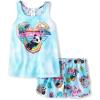 imageThe Childrens Place girls Sleeveless Tank Top and Short 2 Piece Pajama SetBeach Animals