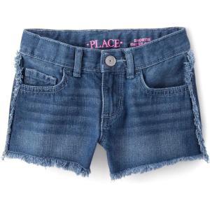 imageDenim Shortie ShortsRuby Frayed Seam