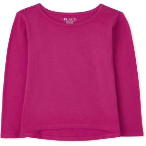 imageThe Childrens Place Girls Basic Long Sleeve Layering TeesPalm Pink