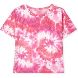 imageThe Childrens Place Girls Basic Short Sleeve Layering TeeFiesta Tie Dye