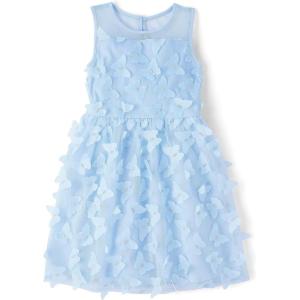 imageThe Childrens Place Girls Dressy Dress SleevelessBreeze Butterfly Mesh