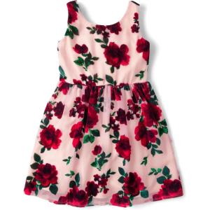 imageThe Childrens Place Girls Dressy Dress SleevelessRose Dust Floral