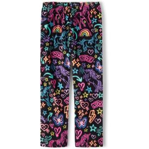 imageThe Childrens Place Girls Fleece Pajama PantsAirbrush Unicorn