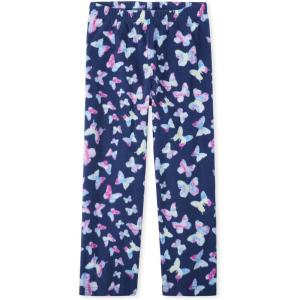 imageThe Childrens Place Girls Fleece Pajama PantsNavy Butterfly