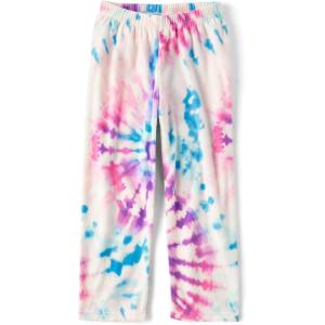 imageThe Childrens Place Girls Fleece Pajama PantsWhite Tie Dye