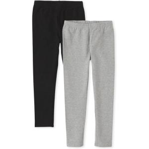 imageThe Childrens Place Girls LeggingsBlack Smoke Gray 2pack