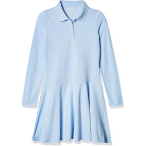 imageThe Childrens Place Girls Long Sleeve Polo DressDaybreak