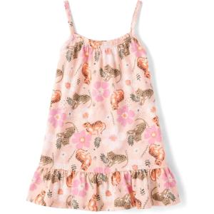 imageThe Childrens Place Girls Short Sleeve Dressy DressBallet Pink Floral