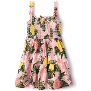 imageThe Childrens Place Girls Short Sleeve Dressy DressPink Pineapple