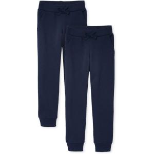 imageThe Childrens Place girls Knit Active SweatpantsTidal 2pack