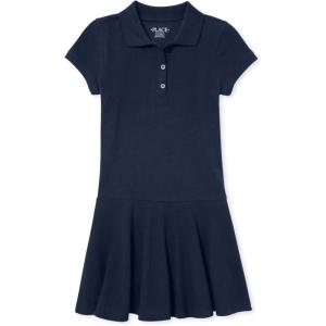imageThe Childrens Place girls Short Sleeve Picque Polo Dress Tidal Single Small US