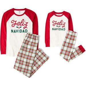 imageThe Childrens Place unisexbaby Family Matching Christmas and Holiday Pajama Sets CottonFeliz Navidad Holiday