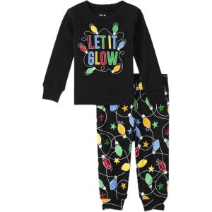 imageThe Childrens Place unisexbaby Family Matching Christmas and Holiday Pajama Sets CottonLet It Glow