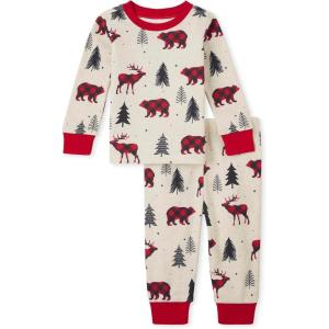 imageThe Childrens Place unisexbaby Family Matching Christmas and Holiday Pajama Sets CottonMoose Bear