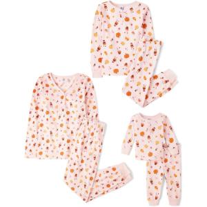 imageThe Childrens Place unisexbaby Family Matching Christmas and Holiday Pajama Sets CottonPumpkinCandy Halloween