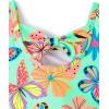 imageThe Childrens Place BabyGirls and Toddler 2 Piece Tankini SwimsuitNeon Butterflies
