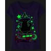 imageThe Childrens Place Girls All HolidaysBirthdays Short Sleeve Graphic TShirts3 PackCatWitch CatSpooky Icons