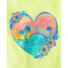 imageThe Childrens Place Girls SportsTrendsIcons Short Sleeve Graphic TShirts3 PackDolphinHeartAloha