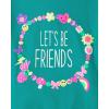 imageThe Childrens Place Girls SportsTrendsIcons Short Sleeve Graphic TShirts3 PackFriendsFloral HeartPrincess Era