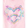 imageThe Childrens Place Girls TrendsIcons Short Sleeve Graphic TShirts4 PackHeartBe KindGirl PowerButterflies