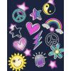 imageThe Childrens Place Girls TrendsIcons Short Sleeve Graphic TShirts4 PackLoveDoodlesHappyPeace Sign