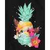 imageThe Childrens Place Girls TrendsIcons Short Sleeve Graphic TShirts4 PackPineappleDrinkVacayAloha