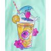 imageThe Childrens Place Girls TrendsIcons Short Sleeve Graphic TShirts4 PackPineappleDrinkVacayAloha