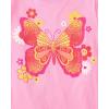 imageThe Childrens Place Girls UnicornsButterfly Short Sleeve Graphic TShirts3 PackButterflyStrawberryGame Controllers