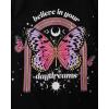 imageThe Childrens Place Girls UnicornsButterfly Short Sleeve Graphic TShirts3 PackOmbre OwlKindnessButterfly