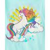 imageThe Childrens Place Girls UnicornsButterfly Short Sleeve Graphic TShirts3 PackRainbow UnicornAlohaDolphin