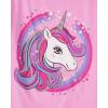 imageThe Childrens Place Girls UnicornsButterfly Short Sleeve Graphic TShirts3 PackUnicorn CircleDreamUnicorns