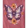 imageThe Childrens Place Girls UnicornsSportsButterflies Long Sleeve Graphic TShirts2 PackDeerButterfly