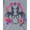 imageThe Childrens Place Girls UnicornsSportsButterflies Long Sleeve Graphic TShirts2 PackDeerUnicorn Face