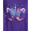 imageThe Childrens Place Girls UnicornsSportsButterflies Long Sleeve Graphic TShirts2 PackDeerUnicorn Face