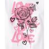 imageThe Childrens Place Girls UnicornsSportsButterflies Long Sleeve Graphic TShirts2 PackLoveRose