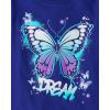 imageThe Childrens Place Girls UnicornsSportsButterflies Long Sleeve Graphic TShirts2 PackMilkshakeDream